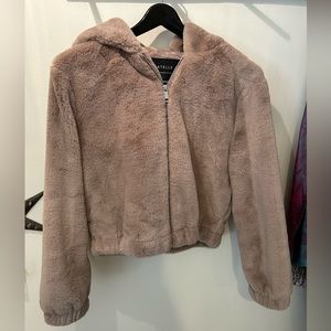 Bagatelle NYC Hooded Faux Fur Coat